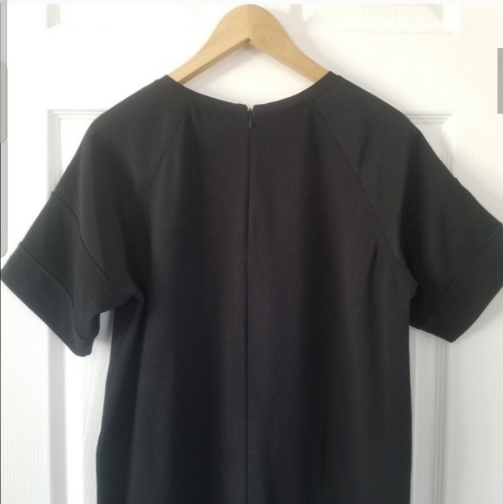 Vince Black Short Sleeve Shift Dress - Picture 6 of 8